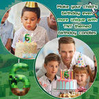 Pixel Birthday Candle Number 6, Themed Cake Party Decor | 2.36 Inch Game Pixel Number 6 Cake Candle Topper, Decor for Birthday Celebrations, Party Favors and Themed Gathering Supplies