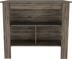 Cala Dark Brown Kitchen Island with Stool Storage