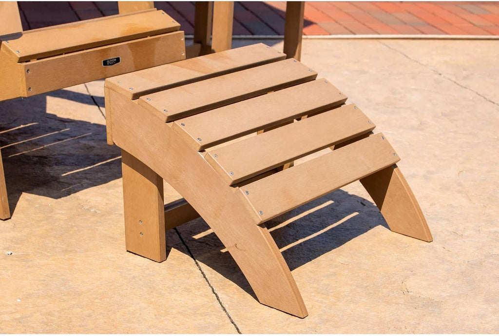 Island Retreat Ez-Care Tek-Wood™ Adirondack Ottoman - Teak