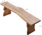 Elm Wood Dining Bench Bedroom BenchesIn Footrest Stool Accent Bench for Entryway Dining Room Living Room Bedroom End of Bed Long 63IN