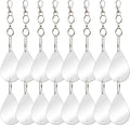 Keep Birds Away Mirror Disc, Hanging Reflectors to Scare Birds Away from Your House and Garden, 16 Drop Shape Discs