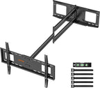 48'' Extension Extra Long Arm TV Wall Mount, Heavy Duty Full Motion TV Wall Mount for 37 to70,75,77,80,85'' Screens, Max VESA 600x400mm, Hold 110 lbs, 16''-24'' Wood Studs/Concrete/Brick Wall, WHYFONE