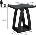 End Tables Living Room Set of 2. Side Tables Living Room. Side Table Beside Sofa. Modern End Table for Home. Black End Tables Set of 2