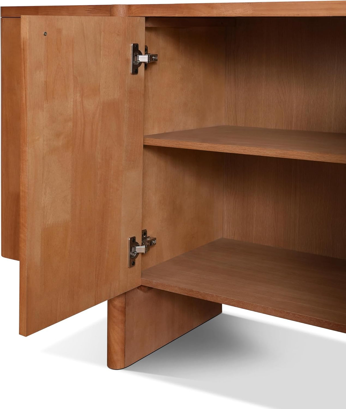 Merax Modern Sideboard Buffet Cabinet,55.0" Wide Elegant Entryway Table for Hallway Entryway Living Room Dining Room,Natural