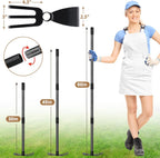 COCONUT Hoe Garden Tool, 60 Inch Garden Hoe Long Handle for Weeding, Hoe Cultivator 2 in 1 Hand Garden Tools for Gardening Planting