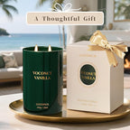 Goodpick Vanilla Coconut Candles, Scented Candle for Home, 22oz Soy Candles, Long Lasting 120hrs for Warmer Lamp, Odor Eliminating Gift