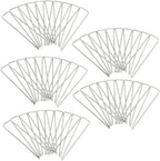 Squirrel Products Galvanized Steel Redrawn Garden Stakes, 6 Inch Lawn Staples, 11 Gauge Stakes, 2.9mm 15x2.5x15cm – 50 Pack
