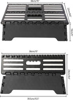 5 Inch Folding Step Stool with Non-Slip Mat. Made of Incombustible Plastic, Can Withstand Over 250 Pounds. Collapsible Step Suitable for Kitchen, Bathroom, Bedroom, Camping, Travel ect