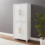 Maykoosh French Fabulous Roarke Kitchen Pantry Storage Cabinet - 15.75" D x 30" W x 70.63" H, Adjustable Shelf, Floor Mountable, Engineered Wood Finish
