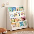 4-Tier Kids Bookshelf Toddler Book Display for Bedroom Playroom | Multi-tier open display shelf for books and toys. Durable engineered wood. Perfect for kids bedroom, playroom, or classr