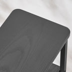 DALEMHOME End Table, Narrow Side Table with 3 Fabric Drawers, Slim Nightstand, Small Bedside Table with Storage, Living Room, Bedroom, Black HKET1300BK