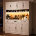 72" Tall Kitchen Pantry Cabinet Whit