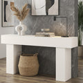 63 Inch Long Console Table for Entryway, Farmhouse Wood Sofa Table Behind Couch Table, Narrow Entryway Table for Living Room, Entrance, Hallway, Foyer, Rectangular Entry Way Table, Easy Assembly