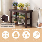NEWBULIG Shoe Rack Bench, 3-Tier Bamboo Shoe Organizer, Wooden Entryway Storage Bench, 286 lb Load Capacity, 11.2x27.6x17.9 Inches, for Entryway Bathroom Bedroom Balcony, Brown