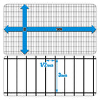 Fencer Wire 16 Gauge Black Vinyl Coated Welded Wire Mesh Size 0.5 inch by 3 inch (4 ft. x 50 ft.)