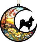 Personalized Dog Memorial, Custom Name Chihuahua Long Haired Dog Christmas Ornament with Name, Custom Breeds, Pet Loss Light Catcher, Gifts for Lovers Loss of Pet Sympathy on Mothers Day Christmas