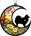 Personalized Dog Memorial, Custom Name Pomeranian Dog Christmas Ornament with Name, Custom Breeds, Pet Loss Light Catcher, Gifts for Lovers Loss of Pet Sympathy on Mothers Day Christmas
