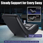 GTPLAYER Floor Rocking Gaming Chair – Floor Rolling Game Chairs with Angle Limiter, Gamer Rocker Floor Seat, Compact & Lightweight, Black & Grey
