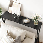 Console Table with Storage Shelf, Narrow Entryway Table, Behind Couch Tables, Thin Sofa Tables for Living Room, Hallway, Bedroom, Foyer