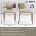 YOUNIKE Upholstered Dining Chair Single Premium Faux Leather Kitchen Dining Room Chair with Back Modern Padded Comfy Accent Side Chair for Living Room, Bedroom, Cafe Black