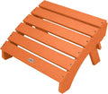 Folding Adirondack Ottoman, Citrus Orange
