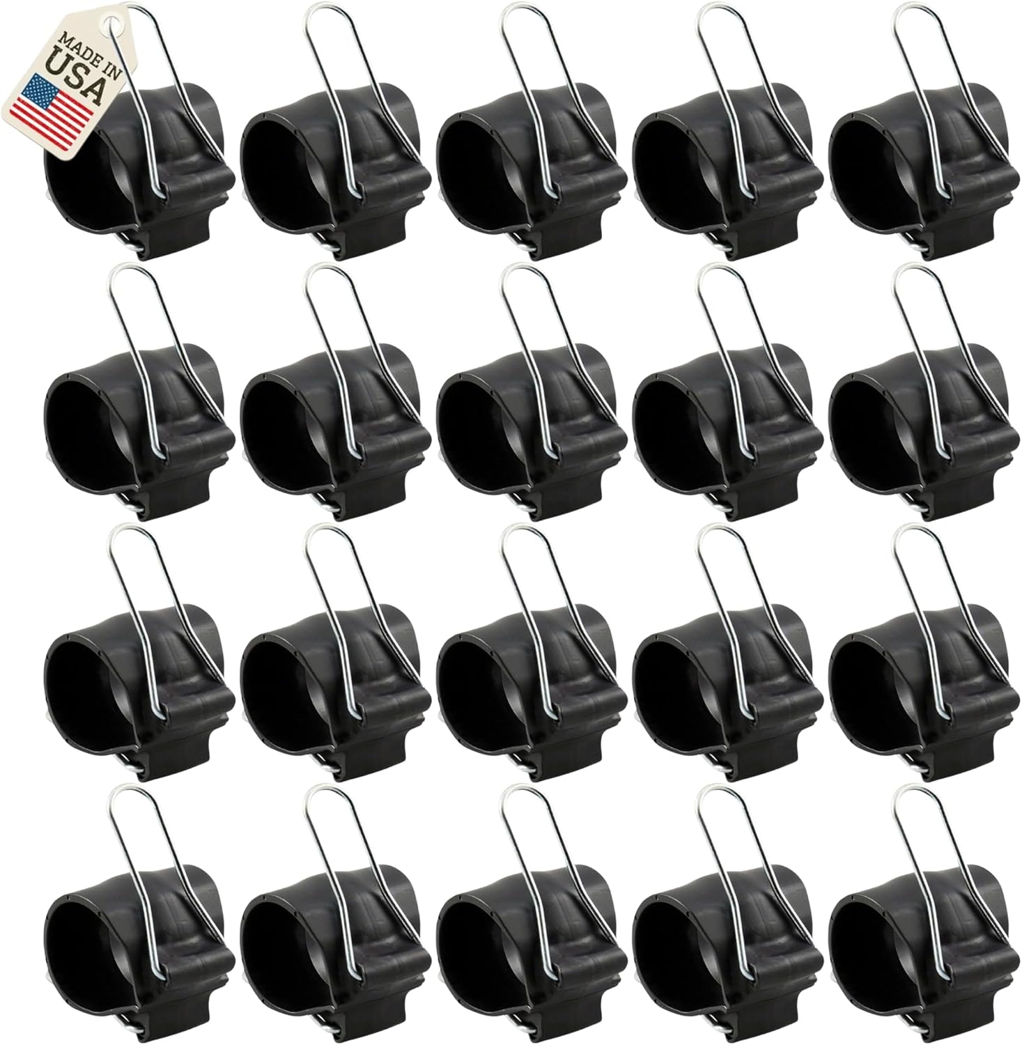 Reusable Plant Clips Made in USA – Orchid Clips, Plant Support Clips & Cord Clips – Heavy-Duty, Weather-Resistant & Durable – Secure Stems, Vines, Wires, Cables, Tomato Plants– Indoor & Outdoor