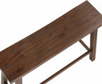 Boraam Sonoma Backless Bench - Chestnut Wire-Brush
