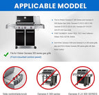 GGC Flavorizer Bars and Heat Deflectors for Weber Genesis 300 Series Genesis E310 E320 E330 S310 S320 S330 EP-310 EP-320 EP-330, Porcelain-enameled Flavor Bar Replacement for Weber 7620 7621