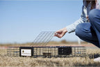 Rugged Ranch 4‑Pack Squirrelinator Multi‑Catch Squirrel Trap with Basin, Wire Cage, 25"x15"x6.5" Each - Live Catch‑and‑Release, 2‑Door Humane Rodent Control, No‑Poison Outdoor Use