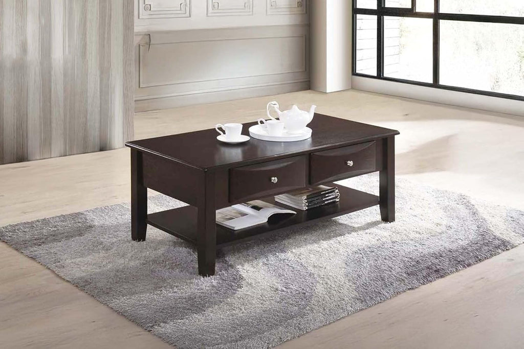 Espresso Finish 4pc Occasional Table Set with Antique Black, Espresso | Listed product dimensions are 47 x 16 x 30 in