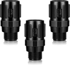 Tondiamo 3 Pcs 45 Psi Drip Irrigation Pressure Regulator, 3/4" Female Hose Thread x 3/4" Male Hose Thread Pressure Reducer Flow Valve for Garden Drip Irrigation Parts Emitters System