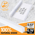 12x16 12x18 12x24 Poster Frame, Magnetic Light Wood Wooden Frame Frames Hanger for Photo Picture Canvas Artwork Wall Hanging (12", White)