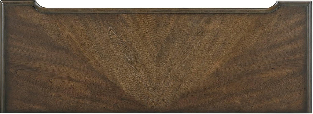 Lexicon Rectangle Wood Sofa Table with 2 Dovetail Drawers, Cherry Veneer Console Table with Antique Bronze Knobs & Sturdy Wood Construction for Elegant Living Room, Entryway, Easy Assembly, Brown