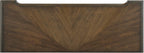 Lexicon Rectangle Wood Sofa Table with 2 Dovetail Drawers, Cherry Veneer Console Table with Antique Bronze Knobs & Sturdy Wood Construction for Elegant Living Room, Entryway, Easy Assembly, Brown