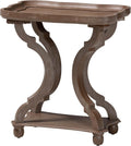Baxton Studio Yannick French Country Antique Brown Wood End Table