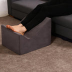 Version that Modern Pouf Ottoman,Relax Stool,Floor Poufs for Couch | Foot Rest for Under Desk at Work.With Washable Cover.For Living Room,Bedroom,Patio,Perfect to Rest Your Feet (Dark Grey)