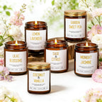 Candles for Home Scented - Soy Candles Non Toxic, 6 Pack Candle Gift Set | 42oz 300h Long Lasting Aromatherapy Candles with Lavender Lemon Vanilla Coconut Jasmine Sage - Floral & Fruity Scents
