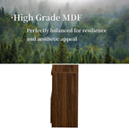 JOYSOURCE Tall Kitchen Hutch Cabinet with Pull-Out Shelves, Storage Drawer, Glass Doors Freestanding Pantry Large Kitchen Cupboard for Dining Room with Microwave Countertop Walnut Finish