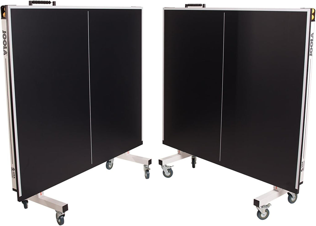 JOOLA Rally TL Professional MDF Indoor Ping Pong Table w/Quick Clamp Table Tennis Net & Post Set - 10 Minute Easy Assembly - Corner Ball Holders - Tournament Quality - Includes Playback Mode