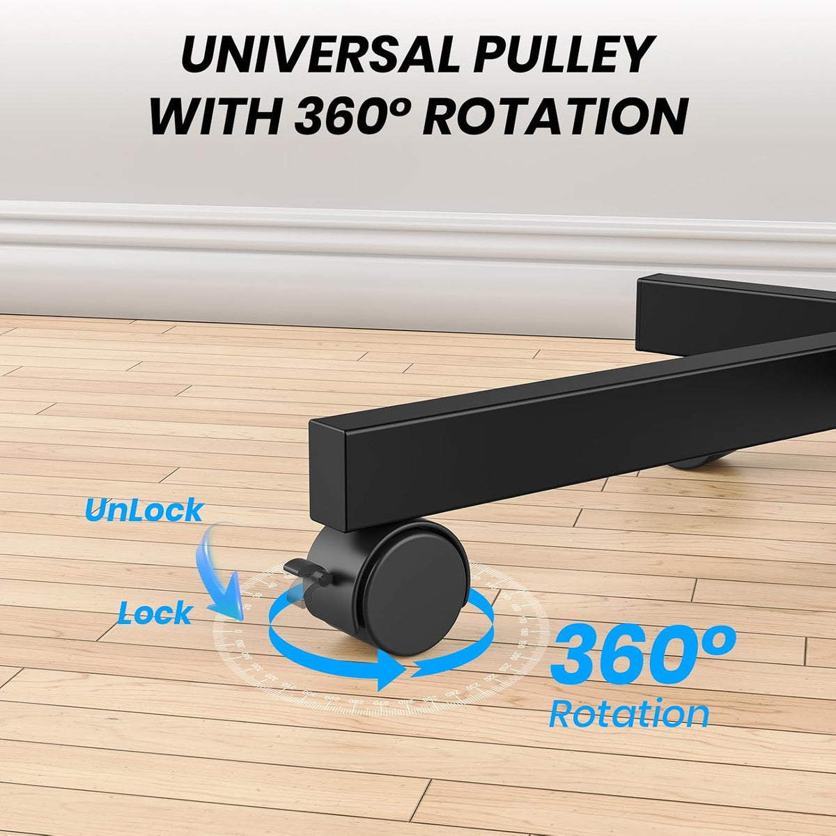 Mobile TV Cart for 23-60 Inch LCD LED OLED Flat Curved Screen TVs - Height Adjustable Rolling Floor Stand with Shelf and Locking Wheels - Up to 88lbs, Max VESA 400x400mm, Black