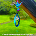Wind Spinner Hummingbird Kinetic Wind Spinners Metal Decorations Outdoor Hanging Spinner for Yard and Garden,Garden Decor Crafts Ornaments Gift