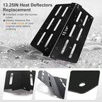 Criditpid Grill Replacement Parts for Weber Genesis 300 Series, 7620 Flavorizer Bars, 7622 Heat Deflector, 7528 Grates & 65054 Warming Rack Kit for Weber 310 S310 E320 E330 S330 EP310 Grill