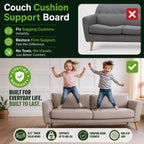 BEN'SHOME® Deep Couch Cushion Support, Fix Sagging Sofas | 68-81" x 30" | Thick 0.5״ Solid Wood Boards Under Cushions with Anti-Slip Fabric to Repair Sagging Sofa Springs, Worn Couches Replacement