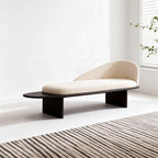 Modern Wooden Bed-end Bench in Hotel Bedroom Showroom Dressing Room Shoe-Changing with Backrest Entryway(Large)