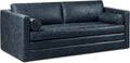 Poly & Bark Napa 82" Leather Pull‑Out Sleeper Sofa – Full‑Grain Italian Leather Upholstery,Tri‑Layer Mattress & Storage Console –Sophisticated Multi‑Functional Sofa Bed for Living Rooms & Guest Spaces