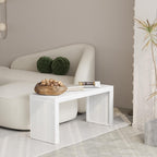 Wisuce Bamboo Dining Bench, 35 inch Entryway Indoor Kitchen Bench, White | Natural Bamboo, 450LBS Weight Capacity, Grille Farmhouse Style, Ideal for entryways, bedrooms, outdoor settings