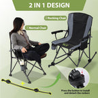 REDCAMP Oversized Folding Camping Chair for Adults Heavy Duty 250/300/330lb, Sturdy Steel Frame Outdoor Camp Chairs Portable Lawn Chair with High Back and Cup Holder
