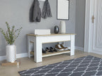 Minimalism 1-Shelf Lid Top Storage Table, for Living Room Entryway