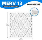 (6 Pack) 20x24x1 Furnace Air Filters, MPR 1900 & FPR 10, MERV 13 Pleated Air Filter (Actual Size: 19.75" x 23.75" x 0.75")