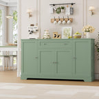 HITHOS 54" W Kitchen Buffet Cabinet with Storage, Coffee Bar Cabinet, Green